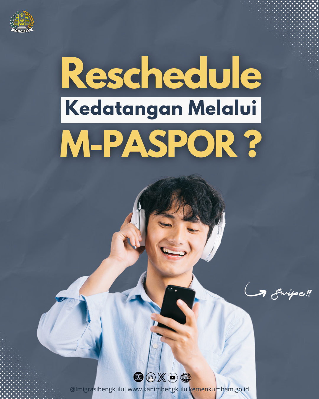 CARA MENJADWALKAN ULANG KEDATANGAN PERMOHONAN PASPOR MELALUI APLIKASI M-PASPOR !